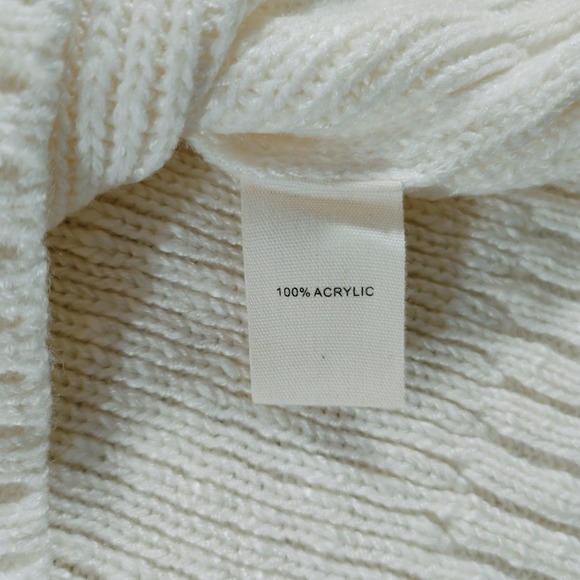 Marled  Sleeveless Knit Sweater Tank Top Size S Egret Willow Cream‎ - Picture 6 of 8